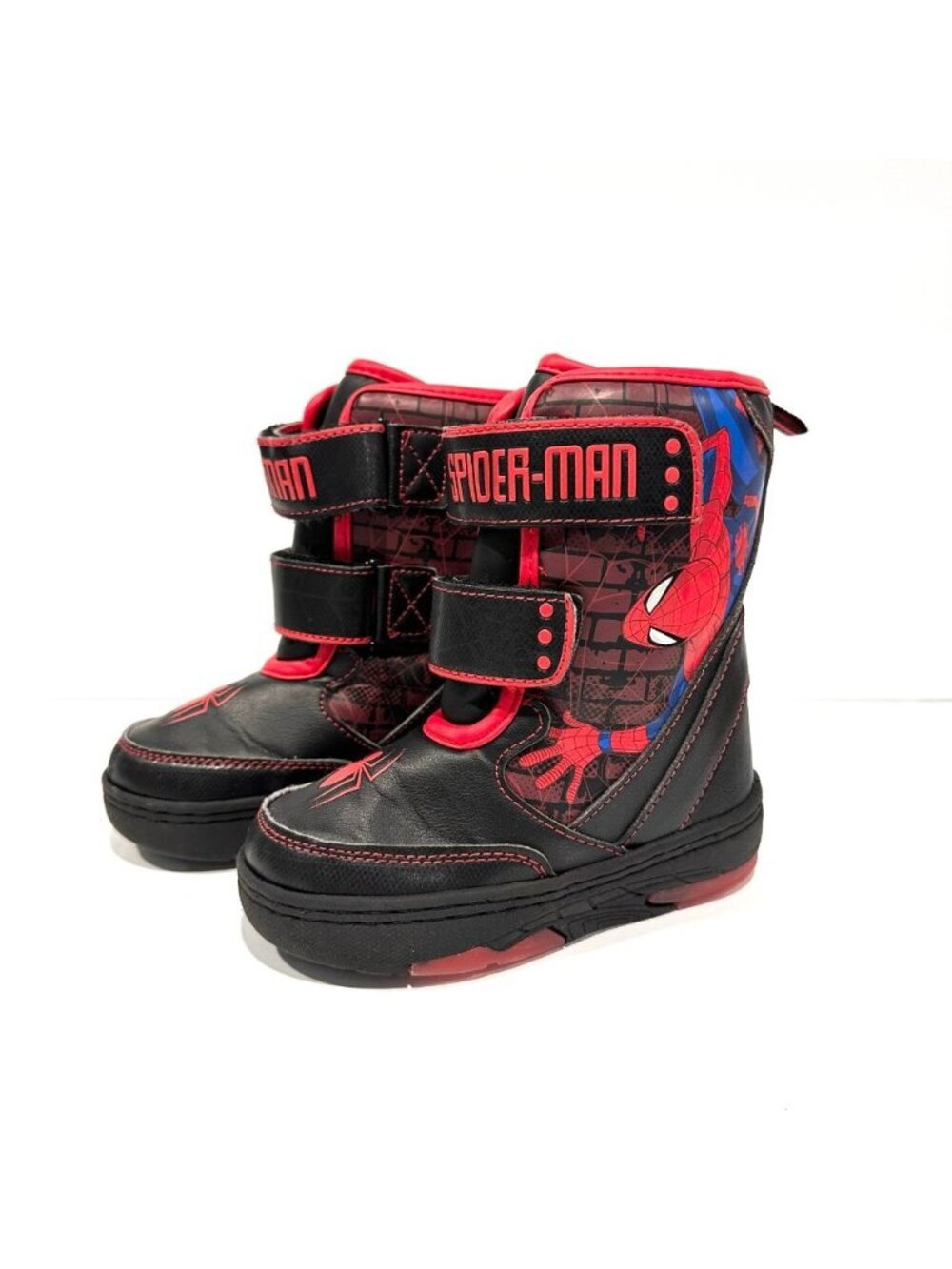 Marvel Spider-Man Light Up Kids Winter Snow Boots